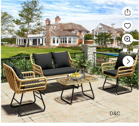 Resin Stackable Adirondack Chair Black – Room Essentials™