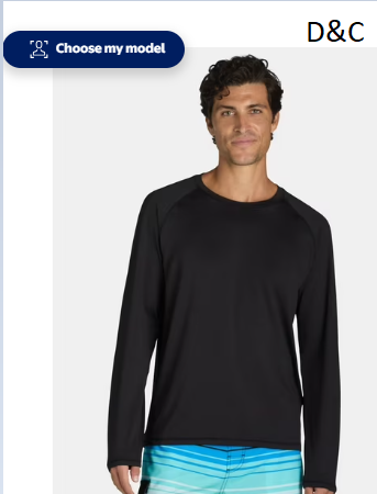 George Men’s & Big Men’s Sun Shirt with Long Sleeves, UPF 50+, Sizes S-3XL
