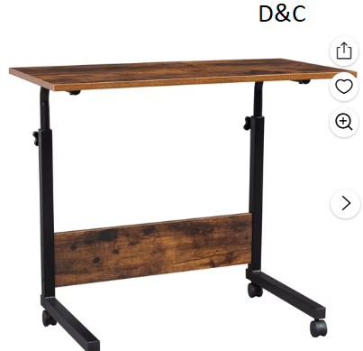 Zimtown Side Table Rolling Computer Desk Stand Coffee Sofa End Cart Laptop PC Tray Home