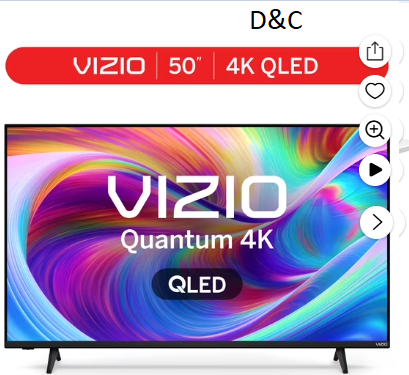 VIZIO 50″ Class Quantum 4K QLED HDR Smart TV (VQD50R-10)