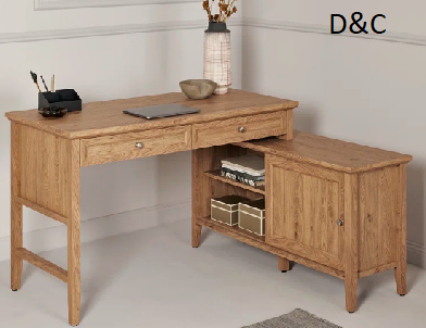 Penstemon 57,08″ L-Shaped Desk with Storage Cabinet