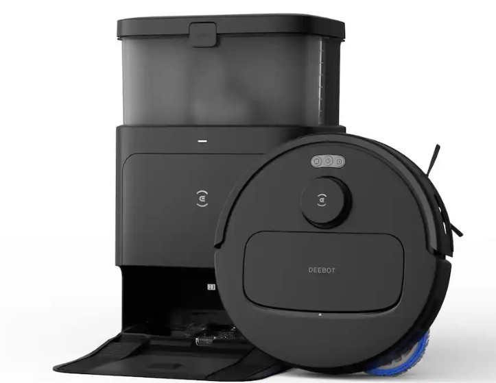 ECOVACS Robotics – N30 PRO OMNI Robot Vacuum & Spinning Mop with Auto-Cleaning Station – Black