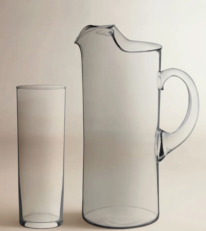 Libbey Modern Bar Boozy Brunch Entertaining Set with 6 Highball Glasses and Pitcher