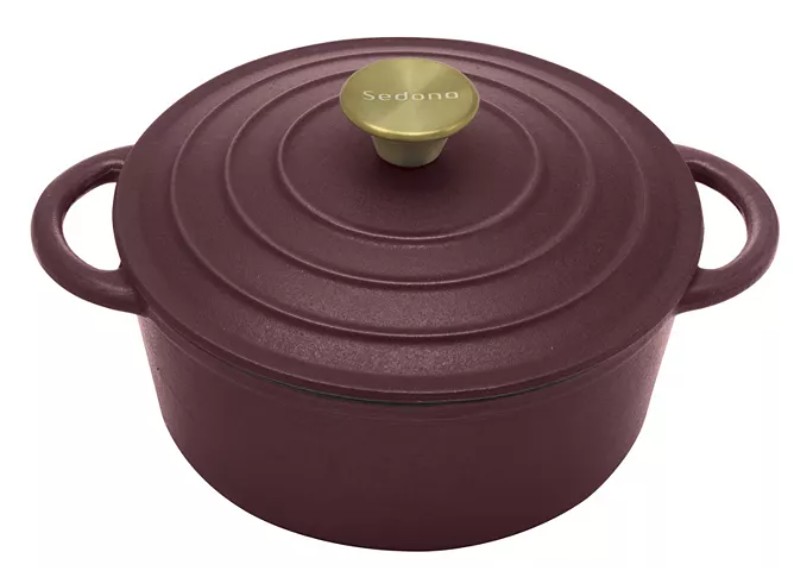 Enamel Cast Iron 3 Quart Dutch Oven with Lid