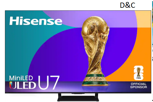 Hisense – 75″ Class U7 Series MiniLED QLED UHD 4K HDR Smart Google TV (2025)