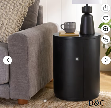 Better Homes & Gardens Miller Drum End Table, Black
