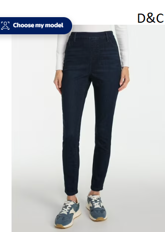 Time and Tru Women’s High Rise Skinny Leg Denim Jegging, 28.5″ Inseam, Sizes XS-XXXL