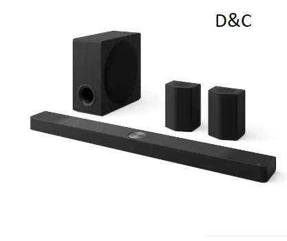 LG – 9.1.5-Channel S95TR Home Theater Soundbar with Wireless Subwoofer and Rear Speakers, Dolby Atmos, WOW Orchestra – Black – Open Box