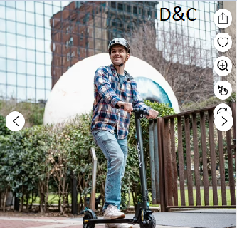 GOTRAX G2Plus Foldable Electric Scooter for Adult Teens Age of 8+ with 6″ Tires, 200W 12mph, Gray