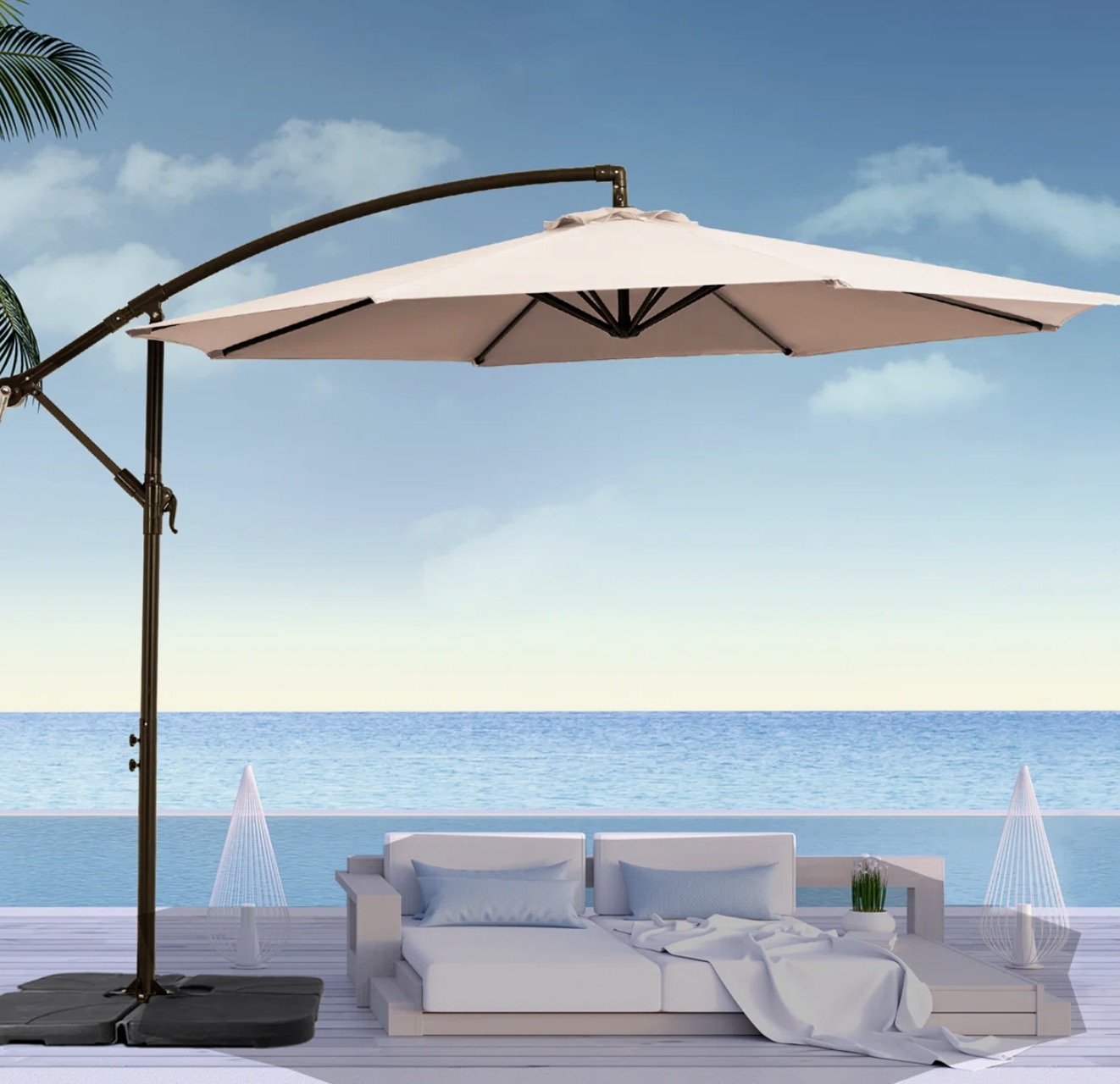 Offset Patio Umbrella & Base from $76 (Reg. $159.00)