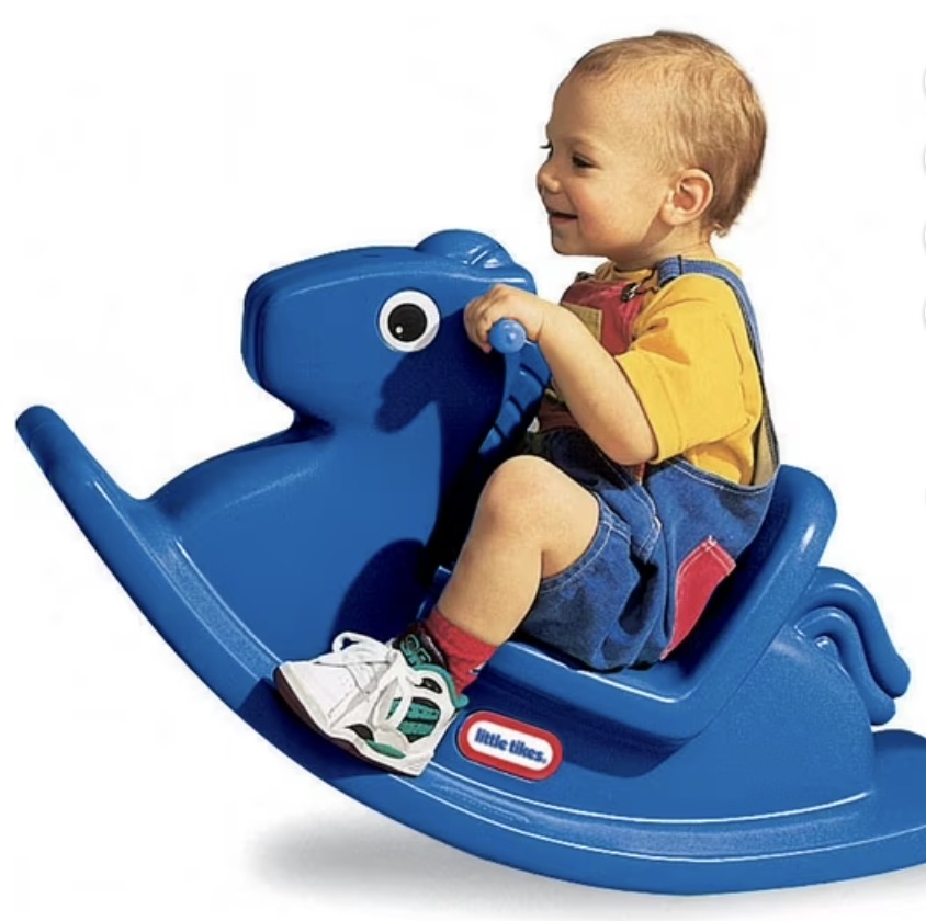 Little Tikes Outdoor & Indoor Balance Rocking Horse Toddlers, Girls Boys, Blue