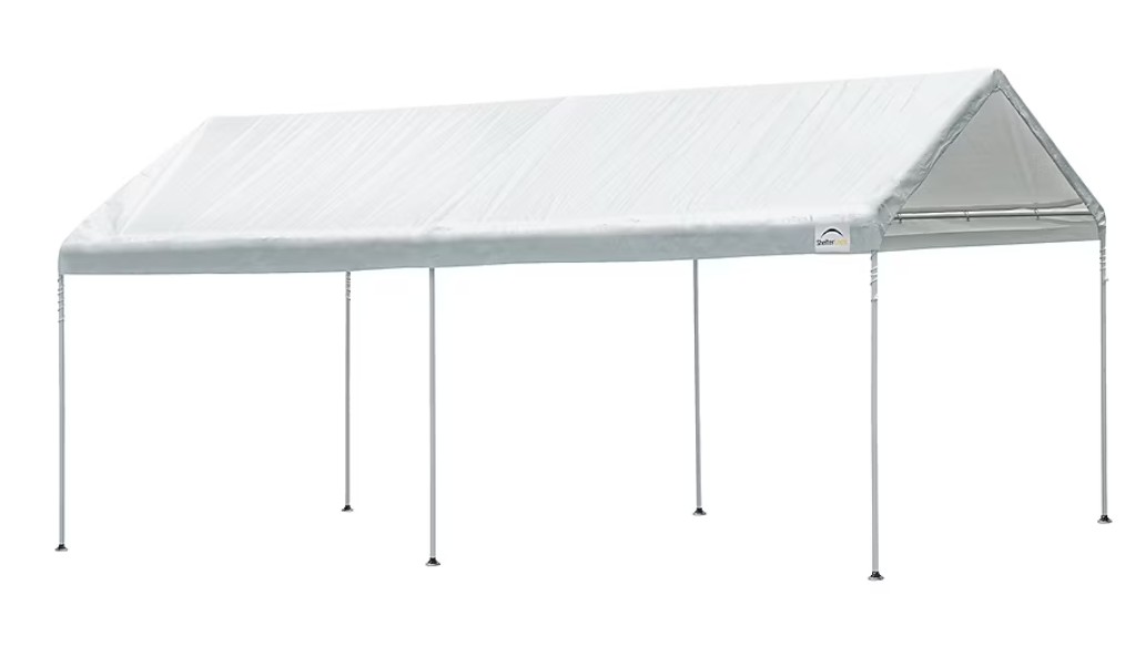 ShelterLogic 20-ft x 10-ft Rectangle White Standard canop