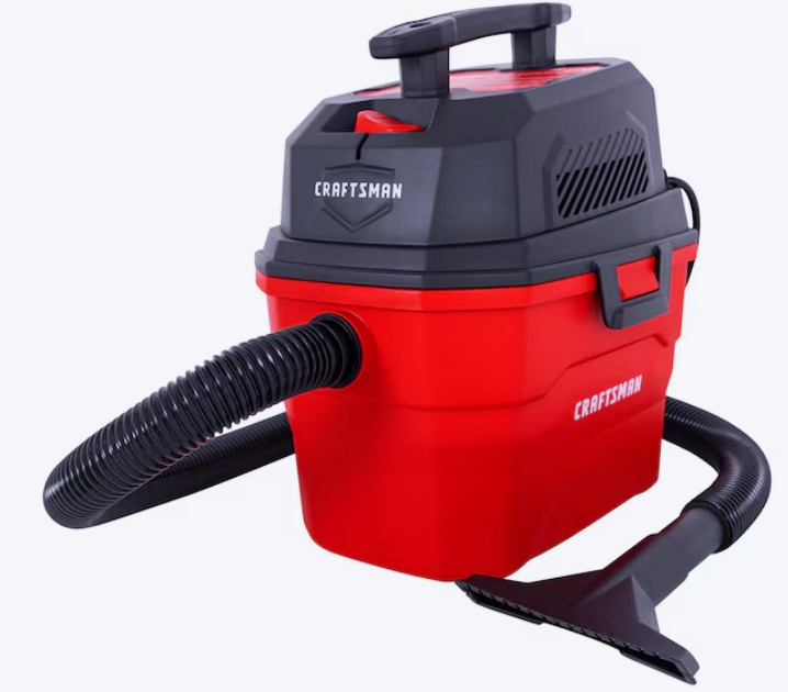 CRAFTSMAN 3-Gallon 3 HP Corded Wet/Dry Shop Vacuum with Accessories Included