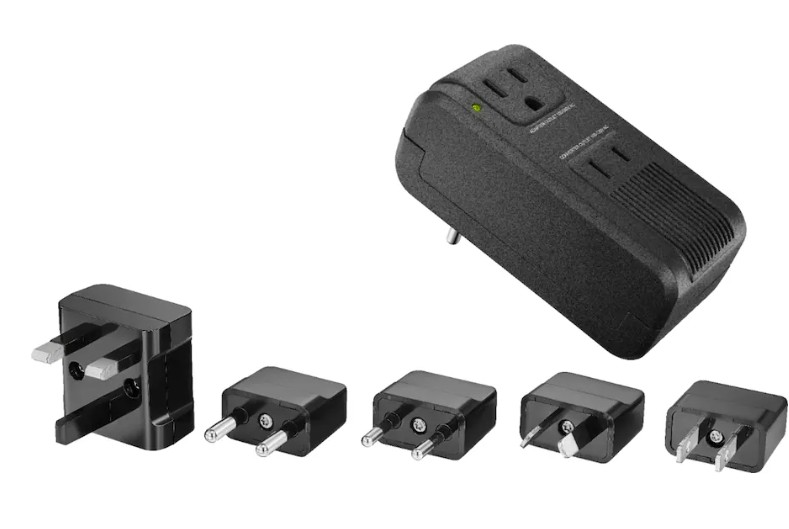 Insignia™ – Travel Adapter and Converter – Black