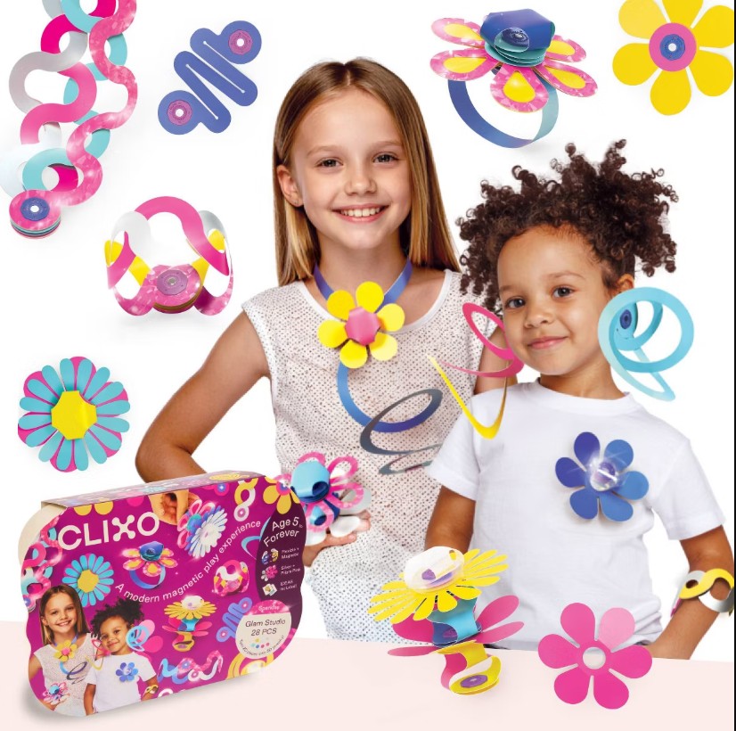 Clixo Jewelry Magnetic Building Set: Wearable Creations 28pc for Ages 5+