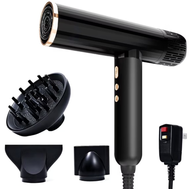 SKIMI Ionic Hair Dryer, High Speed 110000RPM Blow Dryer, Hair Blow Dryer with Diffuser for Women, Hot Tools Home / Travel, Fast Drying, Lightweight