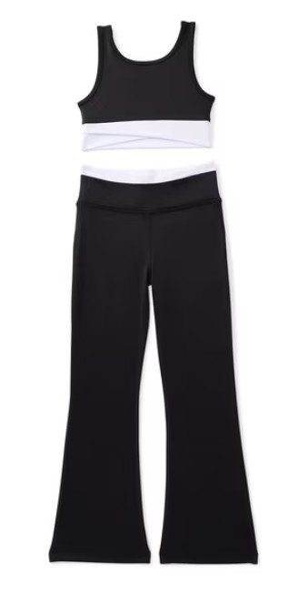 Athletic Works Girls Sports Bra and Leggings Set, 2-Piece, Sizes 4-18