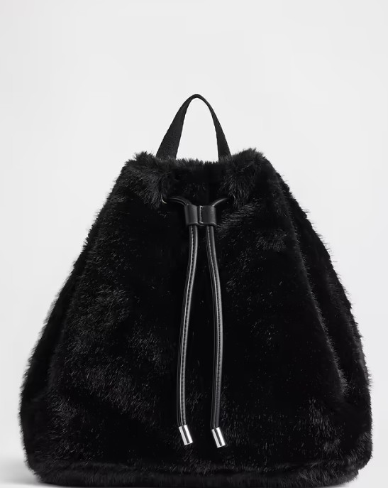 Kids Faux Fur Backpack