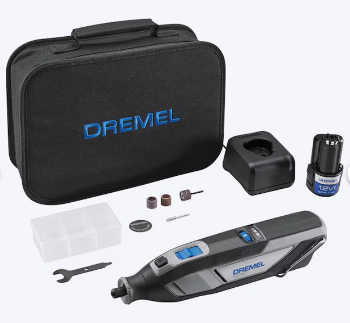 Dremel 8240 Variable speed 12-volt 2 -Amp Multipurpose Cordless Rotary Tool Kit ( Battery Included and Charger Included )
