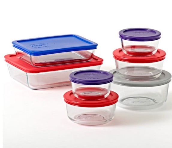 Pyrex Simply Store Glass Bakeware Set, 14 Piece