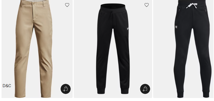 UnderArmour – Boys’ Outlet Gym Pants & Leggings
