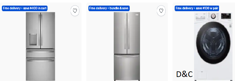 Save up to 45% on select appliances