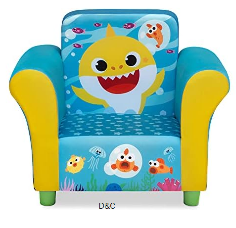 Delta Children Upholstered Chair, Baby Shark