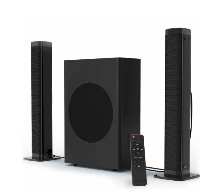 GCZ Soundbar with Subwoofer, 2.1 CH Separable Sound Bars for TV, Bluetooth/HDMI-ARC/Aux/Opt 3D Surround Sound