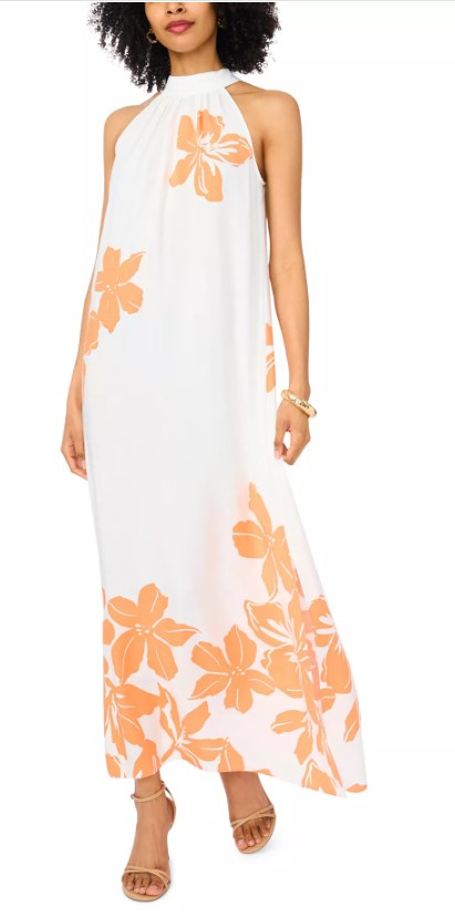 Women’s Halter High-Neck Maxi Dress