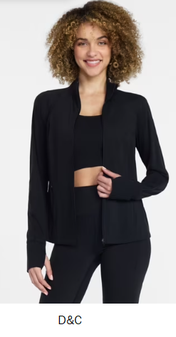 Avia Women’s and Women’s Plus SoftSculpt Zip Up Active Jacket, Sizes XS-4X