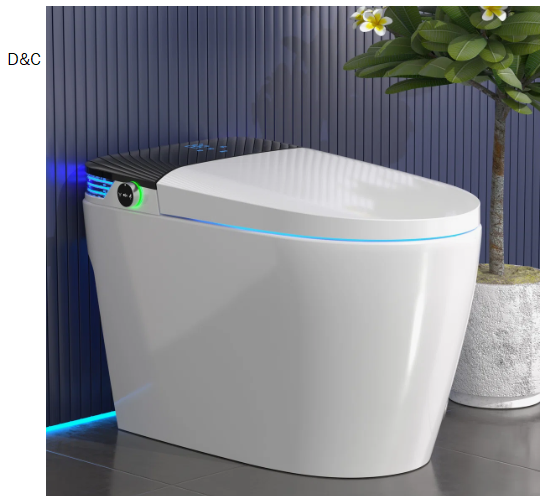 BCANHOME Smart Toilet with Tankless Bidet Wash, Auto Open Lid, 1.28 Gallons Auto Dual Flush, Heat Seat, Warm Wash/Dryer, Soft Closing, Remote Control SMT2232C