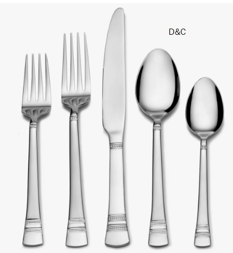 Pfaltzgraff Sapphire Bay 20-Piece Stainless Steel Flatware Set, Service for 4