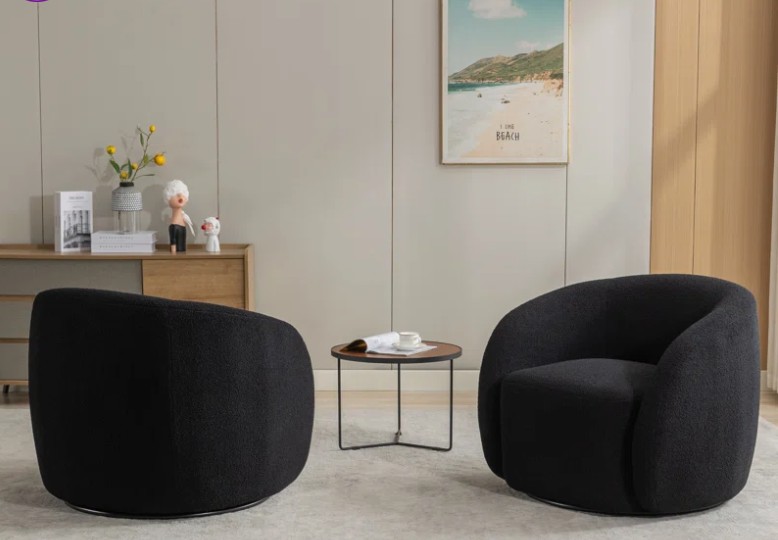 Katherline Upholstered Swivel Armchair (Set of 2)