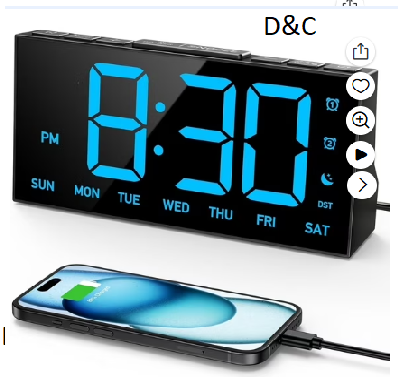 Mpow Alarm Clock for Heavy Sleepers, Digital Alarm Clock for Bedroom