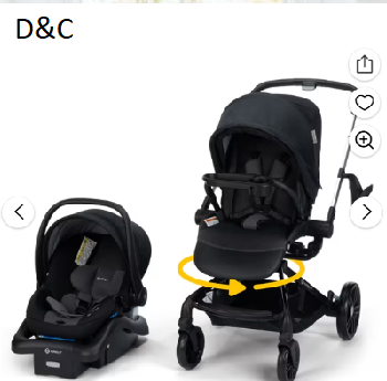 Safety 1st Turn and Go 360° Rotating Modular Travel System