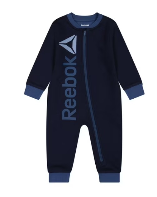 Reebok Baby Snuggle Up Romper, Sizes 0/3-24 Months