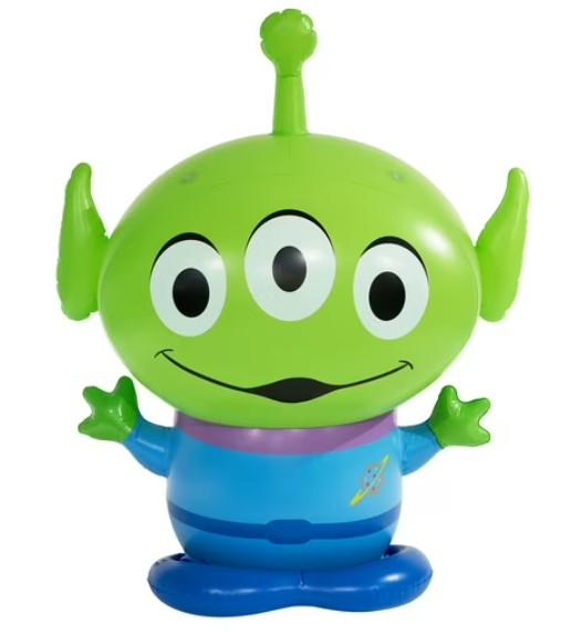 Toy Story Alien 4-Foot Inflatable Sprinkler for Kids Ages 3 & Up