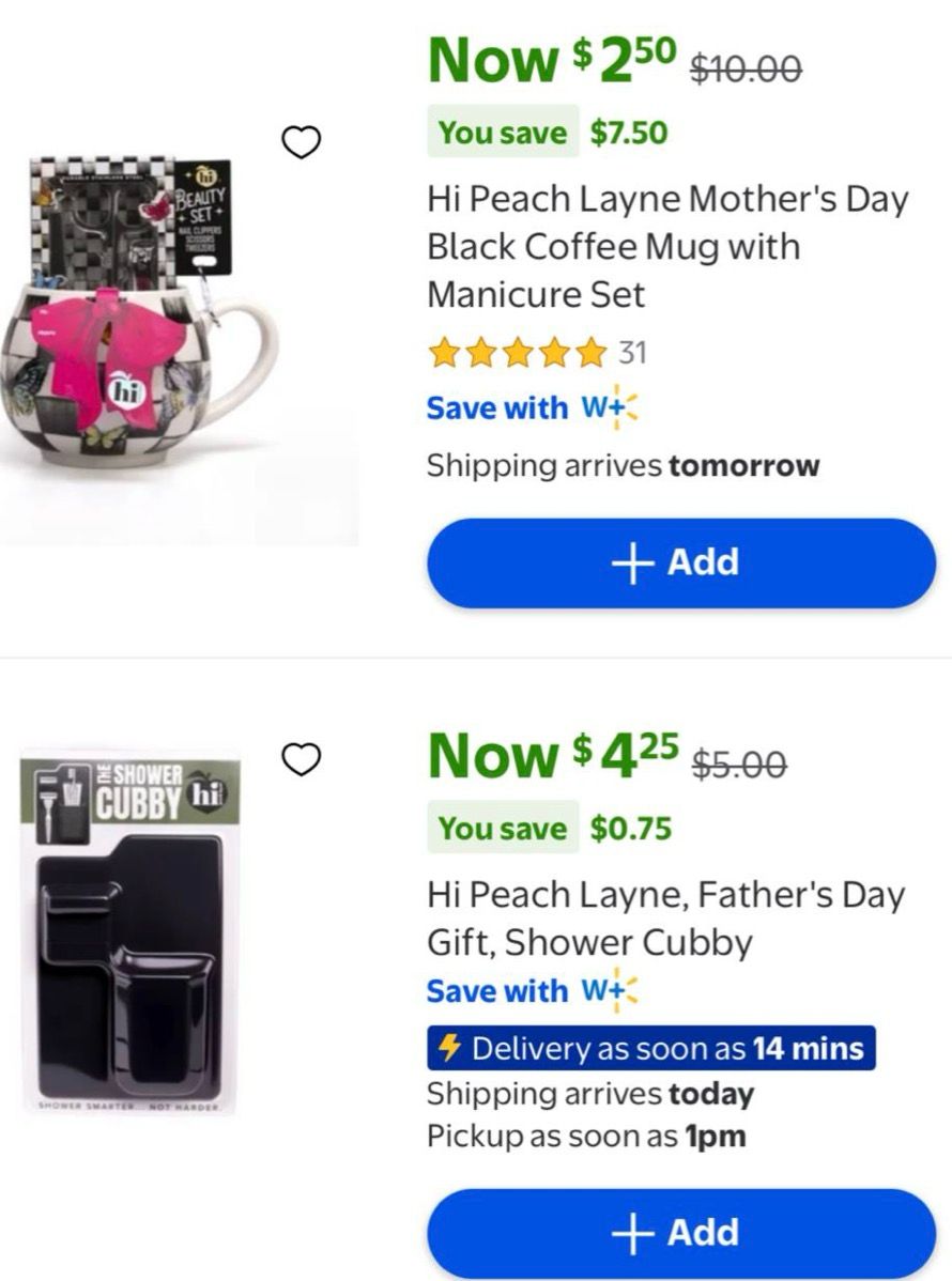 HiPeach Layne Mother’s and Father’s Day items on sale!