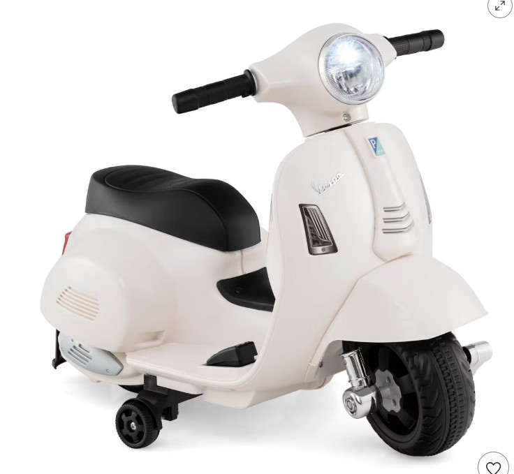 Costway Kids Ride on Motorcycle with Training Wheels Headlight Horn 6V Battery