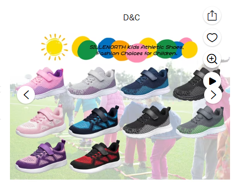 SILLENORTH Kids/Toddler Shoes Boys Girls Breathable Sneakers Athletic Running Shoes (Toddler/Little Kids/Big Kids)