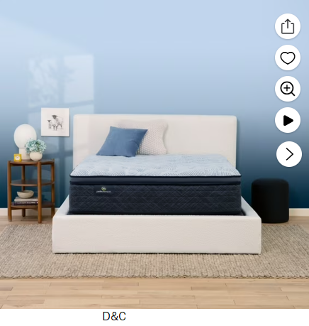 Serta 14.5″ Queen Mattress, Perfect Sleeper Nurture Night Plush Pillow Top, Innerspring Mattress, Queen Size Mattress, Adult Mattress