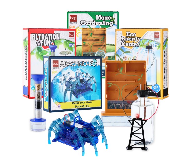 Best Choice Products Kids 4-in-1 Science Project Kit, STEM & STEAM DIY Maze, Water, Spider, Battery Lab Experiments