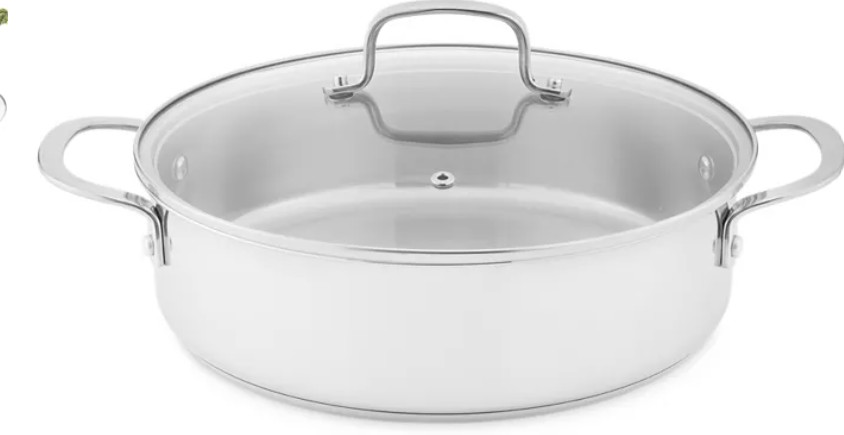 Stainless Steel 5-Qt. Covered Everyday Pan