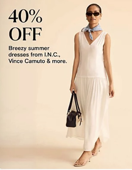 Breezy Summer Dresses from Macy’s (40% OFF)