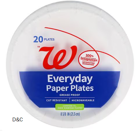 Walgreens Everyday Paper Plates 8 3/8 In – 20.0 ea