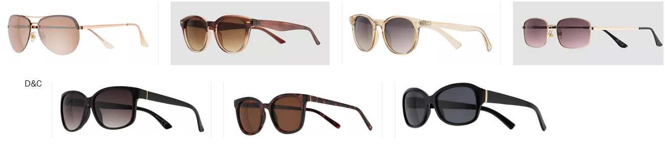 Womens Accessories and Sunglasses Almost 50% off . . starting at $12.5