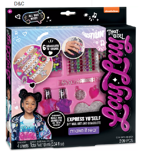 Make It Real Nickelodeon That Girl Lay Lay: Express Yo ‘Self – DIY Nail Art & Bracelets Kit