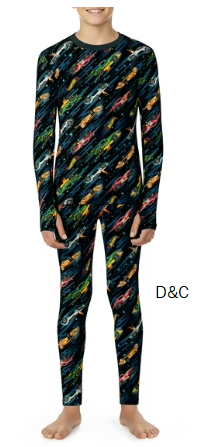 Climateright By Cuddl Duds Hot Wheels Boys Thermal Set, Sizes S-L