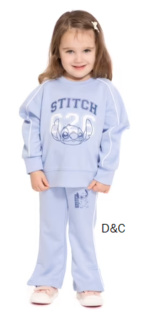 Stitch Toddler & Big Girls Active Graphic Scuba Pants, Sizes 12M-12