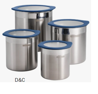 4 Piece Kitchen Canister Set